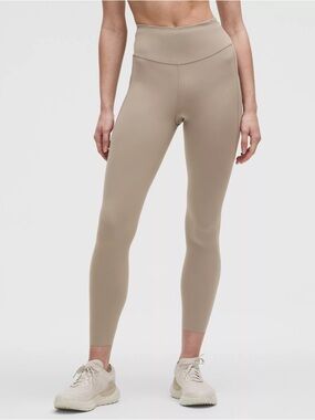 Lululemon Fast and Free High-Rise Tight 25" 5 Pocket Warm Ash Grey 2